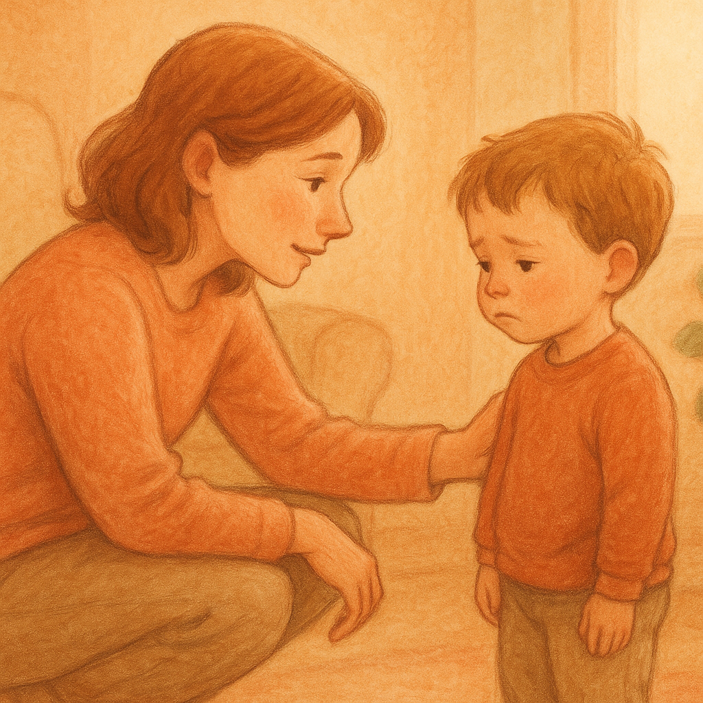 家长与孩子共情连接的插图